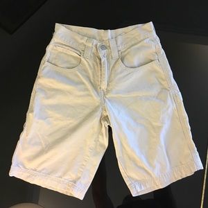 Levis Boys Shorts Sz 12 Regular Beige Denim